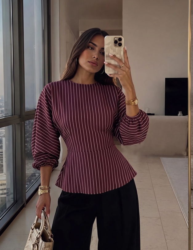 Elegant romantic casual urban women's blouse Firerie
