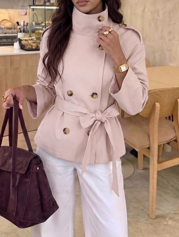 Casaco Trench Feminino Elegance com Cinto | Aloruh
