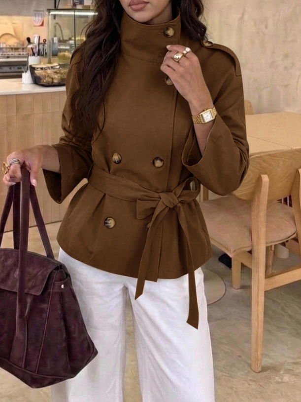 Casaco Trench Feminino Elegance com Cinto | Aloruh