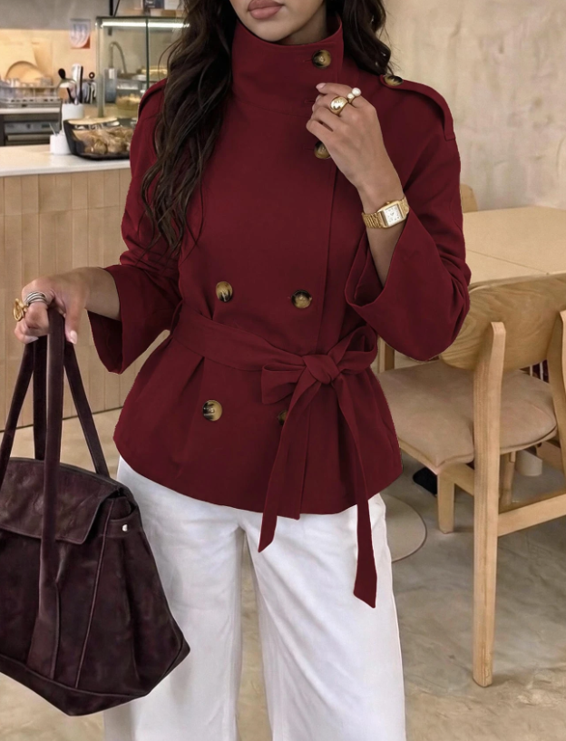Casaco Trench Feminino Elegance com Cinto | Aloruh