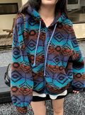 Casaco Polar Boho Colorido